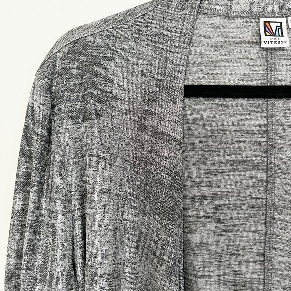 Code Vitesse Silver Stretchy Draped Cardigan - Picture 6 of 6